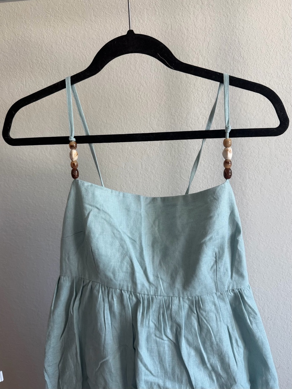 🏷️ SOLD Abercrombie & Fitch Tie-Back Babydoll Maxi Dress (Large) - Picture 3 of 6